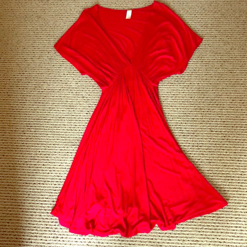 Red Batwing Dress